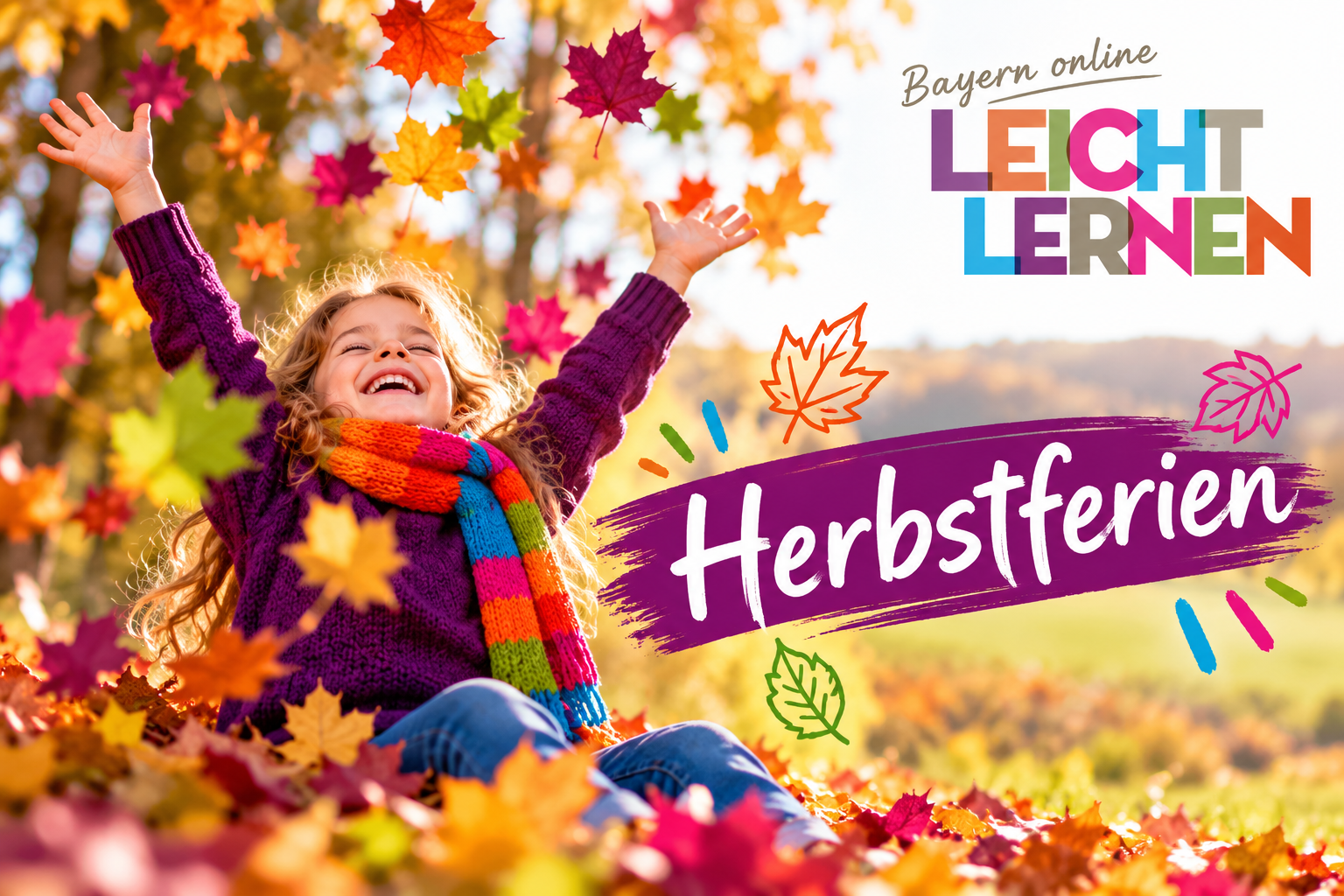 Herbstferien Gruppenunterricht Nachhilfeschule LEICHT LERNEN Bayern online Einzelnachhilfe Lernförderung
