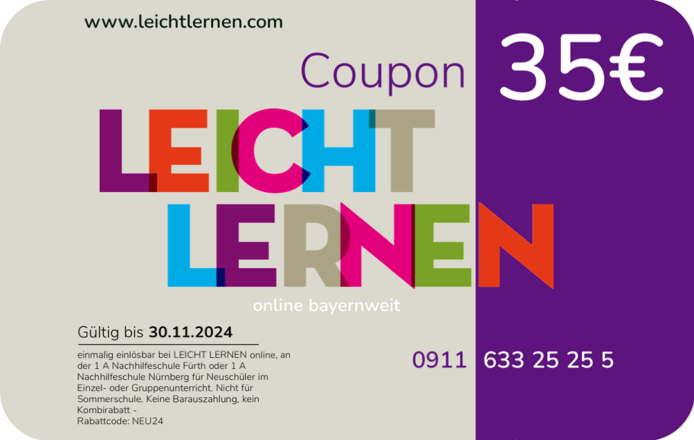 Voucher Gutschein Code Nachhilfe online
